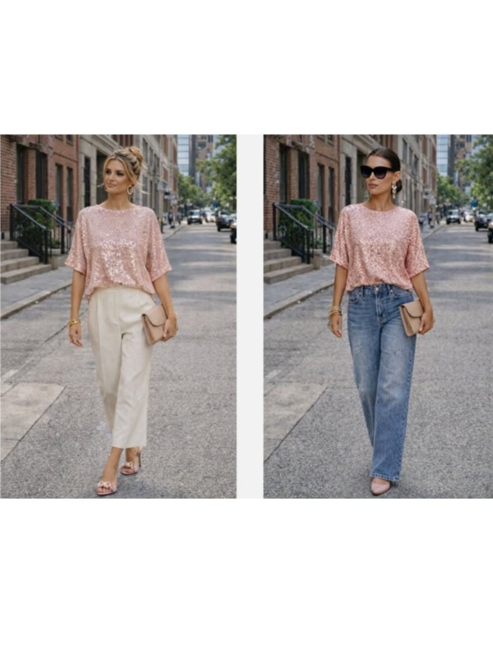 SALLY LAPOINTE moda operandi sequin oversized t-shirt tee goop top $890 us-8 - Picture 9 of 13